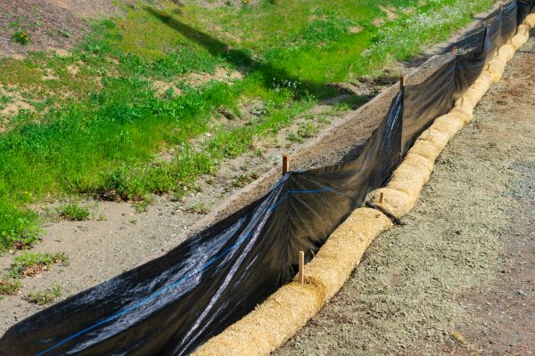 Straw Wattle Installation in Saint Charles